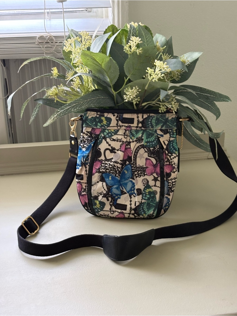 Coach Butterfly Print Crossbody Bag - Multi Color